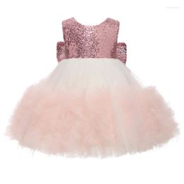 Girl Dresses Baby Girls Sequined Flower Dress Toddler Princess Tulle Tutu Pageant Ball Gowns