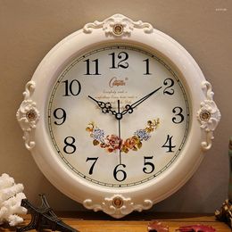 Wall Clocks European Style Clock Living Room Fashionable And Creative Silent Large Watch Modern Quartz Furniture