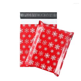 Gift Wrap Mailing Courier Bags To Pack Products Packaging Envelope Sending Plastic Pouch Snowflake Flamingo Watermelon Christmas