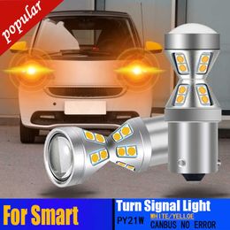 New 2PCS LED Turn Signal Light Bulb Canbus No Error PY21W BAU15S 7507 Lamp For Smart Fortwo 451 MK3 453 Forfour MK2 453 Roadster 452