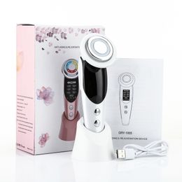 Face Care Devices 7 in 1 Micro Current Lifting Device Vibration LED Skin Rejuvenation Wrinkle Remover AntiAging Massager Beauty 230613