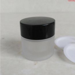 300pcs/lot 5G Empty small frosted Glass Sample Bottle, 5ML cosmetic skincare container Wholesaleshipping Fpmxh