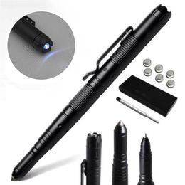 Tactical Pen Self Defence Glass Breaker LED Flashlight Outdoor Travel Camping Emergency Survival Protection Tool Writing Ballpoint264G