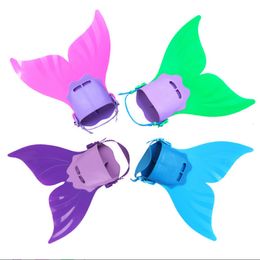 Fins Gloves 1pcs Swimming Fins Training Flipper Mermaid Swim Fin Swimming Foot Flipper Diving Feet Tail Monofin Pool Party swimming 230613