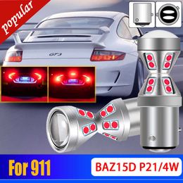 New 2X P21/4W 566 LED Tail Stop Brake Lights Bulbs BAZ15d Lamps For Porsche 911 3.6 GT3 3.8 Carrera S 4S / 4 GTS 2004 2005 2006-2012
