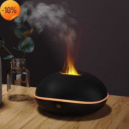 New Aromatherapy Machine Air Humidifier Ultrasonic Cool Mist Maker Home Office Desktop Essential Oils Diffuser Flame Aroma Diffuser