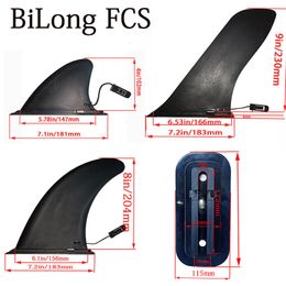 Nose Guard Inserted long plate fin American box SUP Centre ankle PA66 nylon surf ankle inflatable plate fin surf paddle FIN paddle board 230614