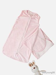 Sleeping Bags Baby Bag Newborn Swaddle Towel Blankets Zipper Toddler Hug Quilt Wrap Sleep Bedding R230718