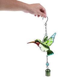 Garden Decorations Handmade Bird Wind Chime for Wall Window Door Wind Bell Hanging Ornaments Vintage Home Garden Campanula Decoration Crafts