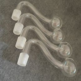 Smoking pipes Clear Glass Oil Burner Pipe 10mm Male Joint Pyrex Oil Burner Adapter Handpipe Small Mini Bubbler