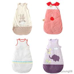 Sleeping Bags Warm Baby Quilt Cotton Bag Children's Zipper Newborn Swaddle Wrap Bedding Set R230614
