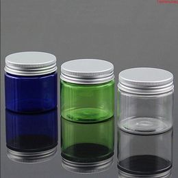 40PCS PET Plastic Jar With Aluminium lid Cosemtic Bottle Cream bottle with Cap Cosmetic Container 50ml 50ghigh quantty Jimjv