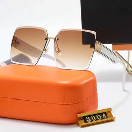 New Arrivals Latest Fashion Sunglasses Mens Sunshade Glasses 3004 Composite Metal Rimless Optical Frame Classic Rectangle Square Gold Luxuryf1ge