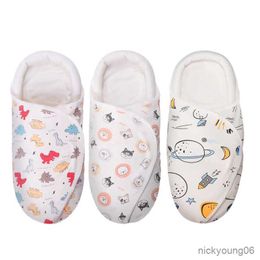 Sleeping Bags Newborn Cotton Blanket Swaddle Toddler Winter Warm Baby Wrap R230614