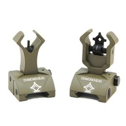 Combat FlipUp Rear Front Sight Folding Iron Sights for DropIn Floating Handguards Picatinny Rail316q97538443100