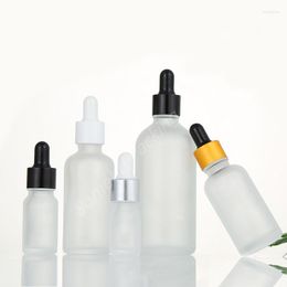 Storage Bottles 100pcs 100ml Frost Glass Dropper Bottle Empty Cosmetic Packaging Container Vials Essential Oil