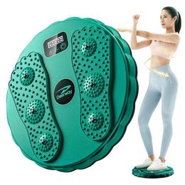 Twist Boards Disc Twisting Exercise Body Shaping LCD Core Boar Waist Turntable Hip Trainer Belly Equipment 230614