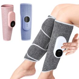 Leg Massagers Air Compression Heating Leg Massager Vibration Calf Massage Relief Muscle Pain Fatigue Health Care Relax Arm Leg Massage Tool 230614