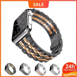 Watch strap for Apple Watch 49mm ultra 45mm 41mm BandReplacement Bands Stainless Steel Link bracelet for iwatch8 7 6 44mm 38mm wrist strap