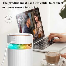 Humidifiers 900ML USB Humidifier Air Mist with Colourful LED Light Double Nozzle Ultrasonic Cool Aroma Diffuser Humidificador