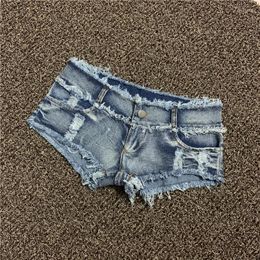 Women's Jeans Hipster Denim Shorts Women's Slim And Sexy Pants Old Colour Washed Amazon Super Short