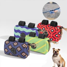 Characteristics Stylish Dog Poop Bag Dispenser Coloful Pet Walking Roll Waste Bag Storage Holder for Leash Attachment