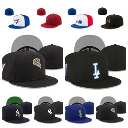 Top quality Fitted hats Adult Embroidery Snapbacks ball Designer Fit Flat hat Adjustable Baseball Caps All Team hot Outdoor Sports Hip Hop Closed Mesh sun cap