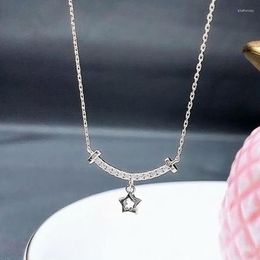 Pendant Necklaces Huitan Partysu Style Star Necklace For Women Dainty Neck Accessories Daily Wear Fashion Versatile Female Jewellery Birthday