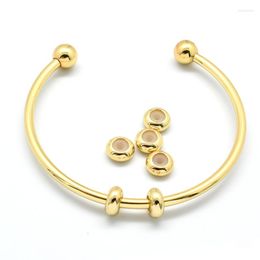 Bangle High Qualtiy Gold Plating Open Size Adjustbale DIY Metal Brass Cuff Bangles For Summer Women Jewelry