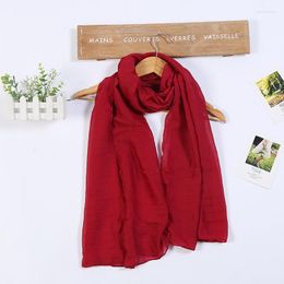 Scarves Cotton Scarf Solid Colour Candy-colored Korean Women's Gift Manufacturers Custom Logo