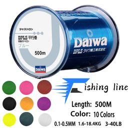 Braid Line Arrival 500m Super Strong Fishing High Quality Fluorocarbon Japan Monofilament Nylon Pesca 230614