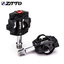 Bike Pedals ZTTO MTB Bicycle Aluminium Selflocking With Clips For Mountain Sealed Bearing Lock Pedal PD22 Parts 380g 230614