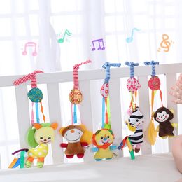 Rattles Mobiles ASWJ Baby Bell Toy Stroller Mobile Infant Rattle Animal Speelgoed Pendant Crib Bed Teether Hanging born Gifts 230615