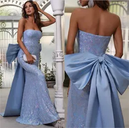 2023 Aso Ebi Mermaid Lace Prom Dress Strapless Satin Evening Formal Party Second Reception Birthday Bridesmaid Engagement Gowns Dresses Robe De Soiree ZJ375