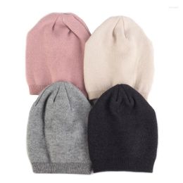 Berets Cute Candy Colour Kids Baby Knitted Beanie Casual Solid Cap Girls Boys Soft Toddler Children Winter Warmer Outdoor Hat