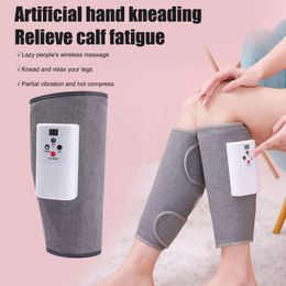 Leg Massagers 9 Modes Vibration Leg Air Compression Massager Wireless Compress Massage Air Foot Pressure Electric Leg Smart Relief Pain H E5X5 230614