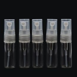 2ml Glass Glass Perfume Bottles with Mist Atomizer Clear Parfum Bottles 2 ml For Spray Scent Pump Container Wholesale 1000Pcs Free DHL Eliib