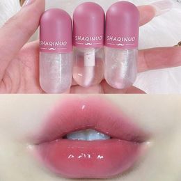 Lip Gloss Mini Colour Change Crystal Jelly Glaze Transparent Glass Oil Moisturising Glitter Lipstick Cosmetic