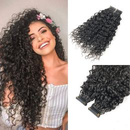 6d Hair Extension 10 Rows Raw Virgin Human Hair, Natural Black 1B Colour Curly 6D hair 100g