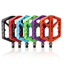 Bike Pedals Mountain Bike Nylon Pedals Flat Bike Pedals MTB Road 3 Sealed Bearings Bicycle Pedals Mountain Pedals Accessories 230614