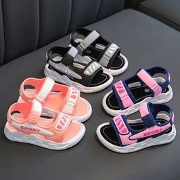 Sandals Children Summer Sport Sandal Fashion Simple Soft Bottom Antislip Boys Girls Baby Beach Shoes Comfortable Breathable Kid 230615