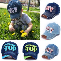 s Letter Print Baby Baseball Caps Kids Hip Hop Cap Canvas Children Boys Girls Summer Sun Hats Czapka Z Daszkiem 230614