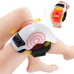 Leg Massagers Electric Vibration Massage Moxibustion Compress Infrared Physiotherapy Heating Knee Massager For Leg Knee Joint Pain Relief 230614