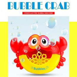 Bath Toys 1pc Outdoor Crabs Bubble Machine Music Kids Bath Toy Bathtub Soap Automatic Bubble Maker Baby Bathroom Toy For Children 230614