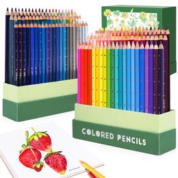 Pencils Arrtx Artist 126 Coloured Pencils Set with Protective Vertical Insert Box Organiser Premium Soft Leads Bright Colour for Drawing 230614