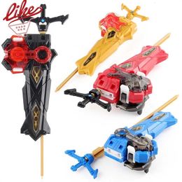 Spinning Top Laike B200 Xiphoid Xcalibur LR Sword Launcher Tops Red Black Gold Blue 230615