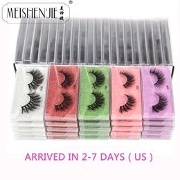 Makeup Tools Wholesale Mink Eyelashes 103050100pcs 3d Lashes Natural false messy fake False In Bulk 230614