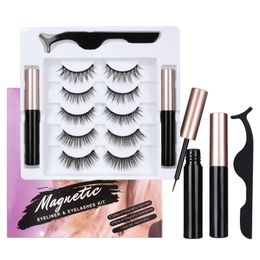 Makeup Tools MILAMOD Magnetic Eyelashes and Eyeliner Set Dramatic 510 Pairs Reusable Natural False With Tweezer 230614