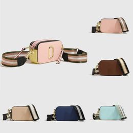 Crossbody bags Designer bag Korean Version New Snapshot Womens Bag M Wide Shoulder Strap J Fashion Colour Matching Camera Bags Handbag 230601