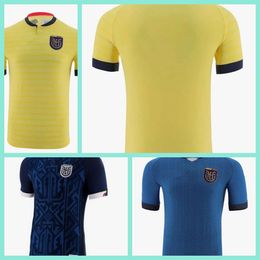 Ecuador World Cup Football Soccer Jersey 22/23/24 Home Yellow Hincapie J. Cifuentes Plata Shirt Away Estrada Caicedo Blue National Team